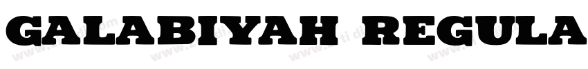 Galabiyah Regular字体转换